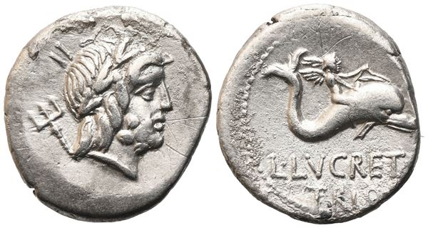 L. Lucretius Trio, Denarius, 74 BC; AR (3,76 g; 19,1 mm; 6 h)