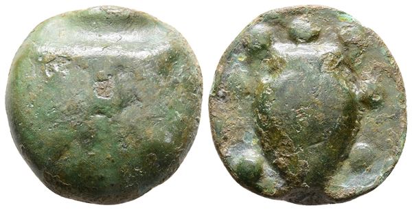 Sicily, Selinos, c. 450-440 BC. Cast Æ Quincunx (22 mm, 12.03 g).