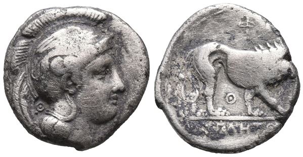 Northern Lucania, Velia, c. 340-334 BC. AR Didrachm (20mm, 6.62g).