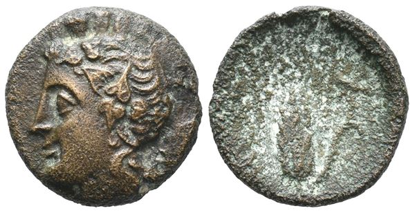 Southern Lucania, Metapontion, c. 300-250 BC. Æ (15mm, 2.1g).  - Auction Greek, Roman, Byzantine Coins - Bertolami Fine Art - Prague