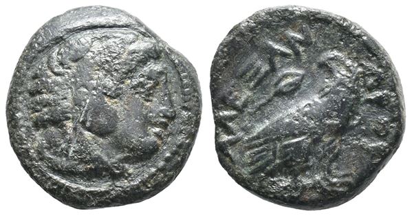 Kings of Macedon, Alexander III ‘the Great’ (336-323 BC). Æ (15mm, 3.74g).