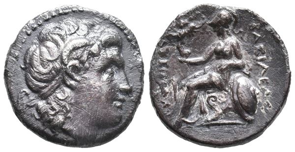 Kings of Thrace, Lysimachos (305-281 BC). AR Drachm (17mm, 3.76g).  - Auction Greek, Roman, Byzantine Coins - Bertolami Fine Art - Prague