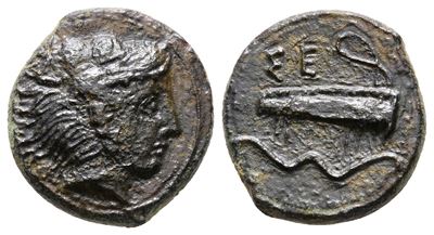 Sicily, Selinos, C. 415/2-409 Bc. Æ Hexas Or Hemilitron (15 MM, 3.14 G).
