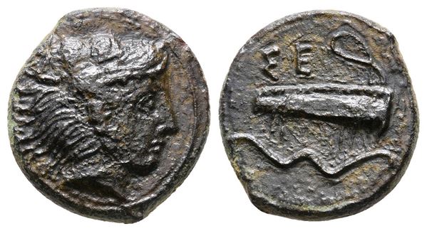 Sicily, Selinos, c. 415/2-409 BC. Æ Hexas or Hemilitron (15 mm, 3.14 g).