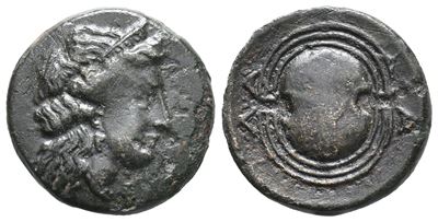 Islands Of Attica, Salamis, 4th Century Bc. Æ Dichalkon (16mm, 2.55g).