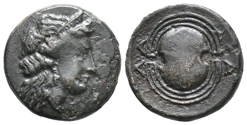 Islands Of Attica, Salamis, 4th Century Bc. Æ Dichalkon (16mm, 2.55g).