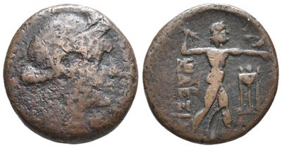 Messenia, Messene, C. 180-150 Bc. Æ Hemiobol-hexachalkon (21mm, 6.45g).
