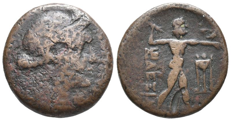 Messenia, Messene, C. 180-150 Bc. Æ Hemiobol-hexachalkon (21mm, 6.45g).