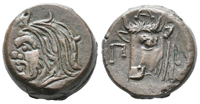 Cimmerian Bosporos, Pantikapaion, C. 325-310 Bc. Æ (16mm, 5.64g).