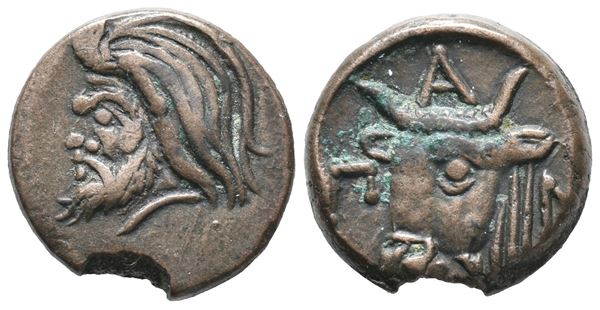 Cimmerian Bosporos, Pantikapaion, c. 325-310 BC. Æ (17mm, 4.28g).  - Auction Greek, Roman, Byzantine Coins - Bertolami Fine Art - Prague