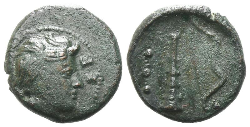 Sicily, Selinos, C. 415/2-409 Bc. Æ Tetras (14 MM, 2.17 G).