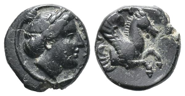 Mysia, Lampsakos, c. 4th-3rd century BC. Æ (10mm, 7.39g).