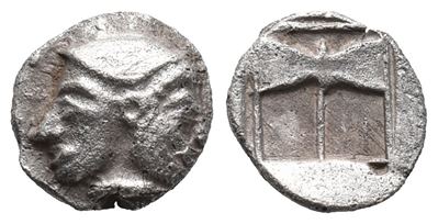 Troas, Tenedos. Early-mid 5th Century Bc. Ar Obol (8mm, 0,62g).