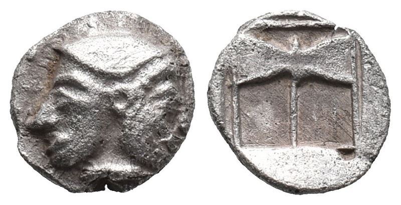 Troas, Tenedos. Early-mid 5th Century Bc. Ar Obol (8mm, 0,62g).