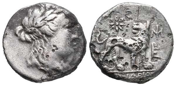 Ionia, Miletos, c. 175-85 BC). AR  Drachm (16mm, 4,32g).  - Auction Greek, Roman, Byzantine Coins - Bertolami Fine Art - Prague