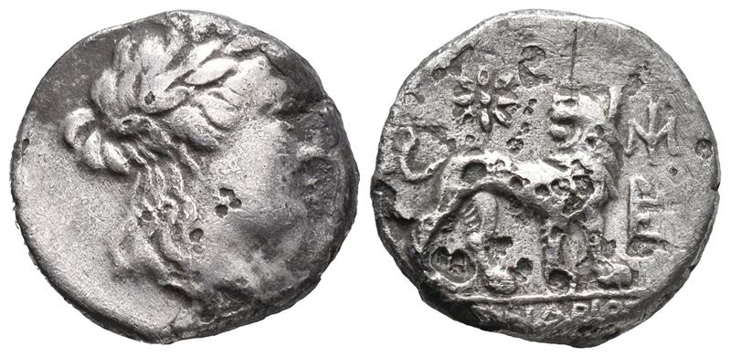 Ionia, Miletos, C. 175-85 Bc). Ar Drachm (16mm, 4,32g).