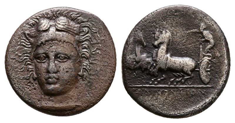 Sicily, Selinos, C. 410 Bc. Ar Hemidrachm (13 MM, 1.56 G).
