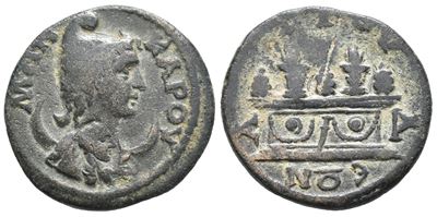 Caria, Attuda. Pseudo-autonomous Issue, C. 3rd Century Bc. Æ (21mm, 5.78g).