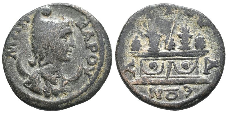 Caria, Attuda. Pseudo-autonomous Issue, C. 3rd Century Bc. Æ (21mm, 5.78g).