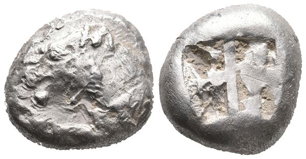 Caria, Mylasa, c. 520-490 BC. AR Stater (17mm, 10.98g).  - Auction Greek, Roman, Byzantine Coins - Bertolami Fine Art - Prague