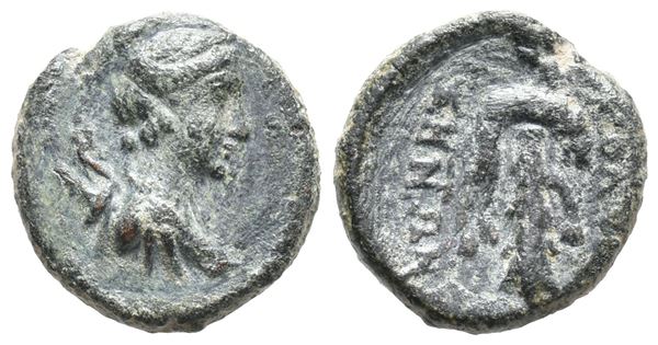 Phrygia, Kolossai, 2nd-1st century BC. Æ (13mm, 2.31g).  - Auction Greek, Roman, Byzantine Coins - Bertolami Fine Art - Prague