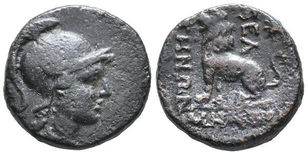 Phrygia, Peltai, c. 2nd-1st century BC. Æ (17mm, 4.6g).  - Auction Greek, Roman, Byzantine Coins - Bertolami Fine Art - Prague