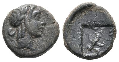 Lycia League, Kragos, C. 30-27 Bc. Æ (10mm, 1.11g).