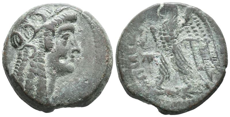 Ptolemaic Kings Of Egypt, Ptolemy Vi (second Sole Reign, 163-145 Bc). Æ (25mm, 14.24g).