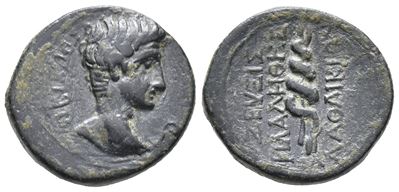 Augustus (27 Bc-ad 14). Phrygia, Laodicea Ad Lycum. Æ (16mm, 4.01g).