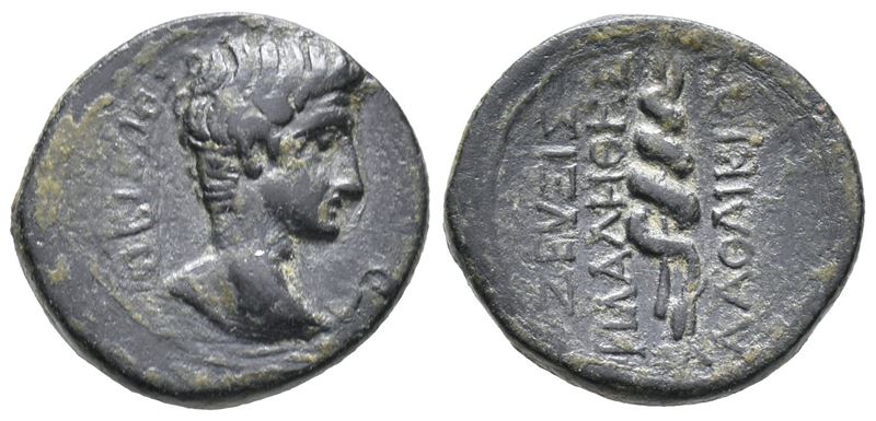 Augustus (27 Bc-ad 14). Phrygia, Laodicea Ad Lycum. Æ (16mm, 4.01g).
