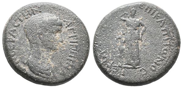 Agrippina II (Augusta, 50-59). Lydia, Hierocaesarea. Æ (20mm, 6.03g).  - Auction Greek, Roman, Byzantine Coins - Bertolami Fine Art - Prague