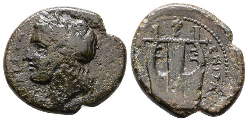 Sicily, Tauromenion, C. 357-305 Bc. Æ Hemilitron (23 MM, 7.26 G).