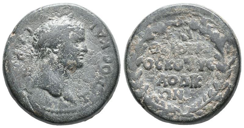 Titus (caesar, 69-79). Phrygia, Laodicea Ad Lycum. Æ (22mm, 10.27g).