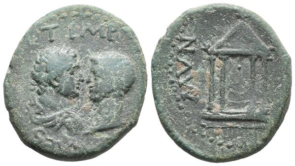 Titus and Domitian (Caesares under Vespasian, 69-79). Macedon, Stobi. Æ (23mm, 7.49g).  - Auction Greek, Roman, Byzantine Coins - Bertolami Fine Art - Prague