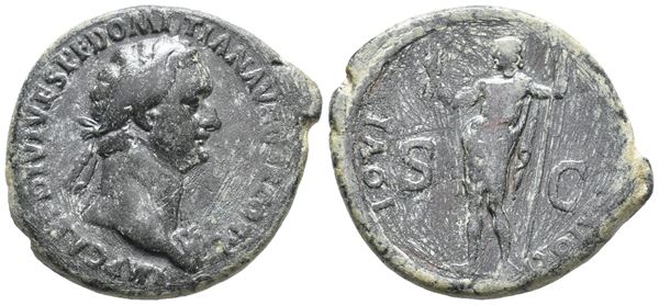 Domitian (81-96). Æ As (27mm, 12.25g).