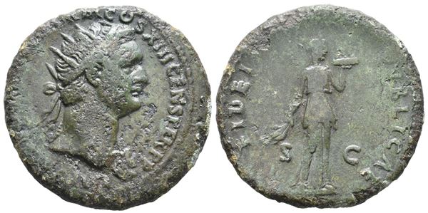 Domitian (81-96). Æ Dupondius (28mm, 10.52g).  - Auction Greek, Roman, Byzantine Coins - Bertolami Fine Art - Prague