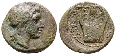 Sicily, Tauromenion, C. 357-305 Bc. Æ Hemilitron (21 MM, 4.51 G).