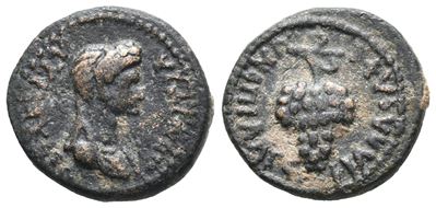 Domitia (augusta, 82-96). Lydia, Philadelphia. Æ (13mm, 2.52g).