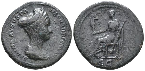 Sabina (Augusta, 128-136/7). Æ As or Dupondius (28mm, 13.75g).  - Auction Greek, Roman, Byzantine Coins - Bertolami Fine Art - Prague