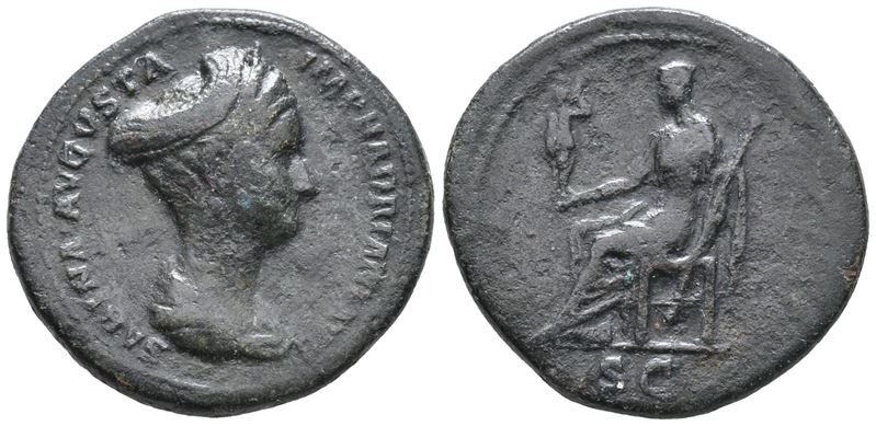 Sabina (augusta, 128-136/7). Æ As Or Dupondius (28mm, 13.75g).