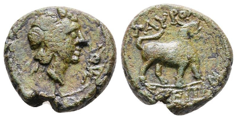 Sicily, Tauromenion, Late 2nd Century Bc. Æ (17 MM, 3.64 G).