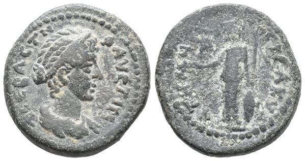 Faustina Junior (Augusta, 147-175). Aeolis, Temnos. Æ (21mm, 6.38g).  - Auction Greek, Roman, Byzantine Coins - Bertolami Fine Art - Prague