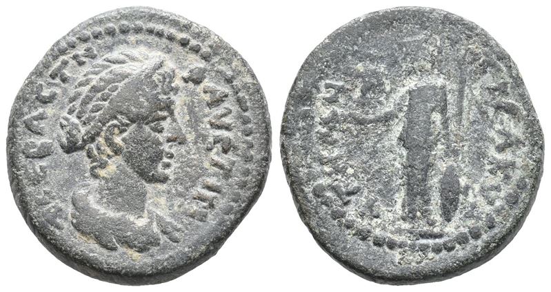 Faustina Junior (augusta, 147-175). Aeolis, Temnos. Æ (21mm, 6.38g).