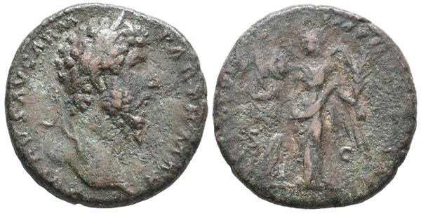 Lucius Verus (161-169). Æ As (25mm, 10.23g).  - Auction Greek, Roman, Byzantine Coins - Bertolami Fine Art - Prague