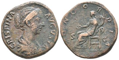 Crispina (augusta, 178-182). Æ Sestertius (30mm, 22.74g).