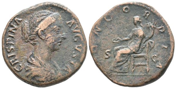 Crispina (Augusta, 178-182). Æ Sestertius (30mm, 22.74g).