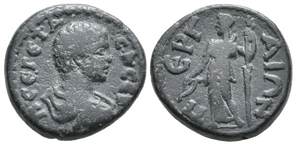 Geta (Caesar, 198-209). Pamphylia, Perga. Æ (19mm, 5.47g).