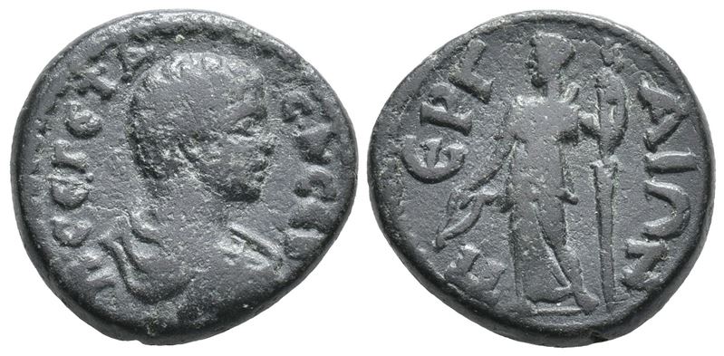 Geta (caesar, 198-209). Pamphylia, Perga. Æ (19mm, 5.47g).
