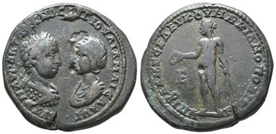 Elagabalus And Julia Maesa (218-222). Moesia Inferior, Marcianopolis. Æ Pentassarion (27mm, 12.6g...