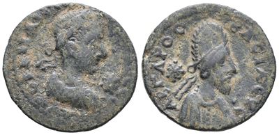 Gordian III With Abgar X (238-244). Mesopotamia, Edessa. Æ (25mm, 10.12g).